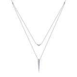 Gabriel & Co. 14k White Gold Kaslique Diamond Necklace - NK6009W45JJ photo