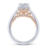 Gabriel & Co. 14k Two Tone Gold Infinity Straight Engagement Ring - ER13993R4T44JJ photo 2
