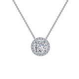 Lafonn 0.62 CTW Round Halo Necklace - N0104CLP18 photo