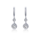 Lafonn Bezel-Set Drop Earrings - E0467CLP00 photo