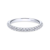 Gabriel & Co. 14k White Gold Contemporary Anniversary Wedding Band - WB10909W44JJ photo