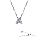 Lafonn Letter A Pendant Necklace - 9N081CLP20 photo