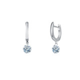 Lafonn Frameless Drop Solitaire Earrings - E0303CLP00 photo