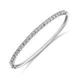 Shy Creation 14k White Gold Bangle Bracelet - SC55004962ZS photo 2