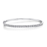 Shy Creation 14k White Gold Bangle Bracelet - SC55004962ZS photo