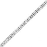 Louis Creations 14k White Gold Diamond Bracelet - BB45K photo 2