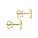 Gabriel & Co. 14k Yellow Gold Bujukan Diamond Stud Earrings - EG13355Y45JJ photo 3
