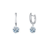 Lafonn Frameless Drop Solitaire Earrings - E0271CLP00 photo