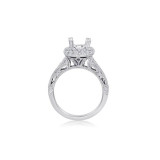 Roman & Jules 14k White Gold Halo Engagement Ring - 1075-1 photo 4