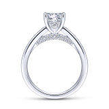Gabriel & Co. 14k White Gold Contemporary Straight Engagement Ring - ER14400R4W44JJ photo 2