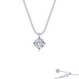 Lafonn Platinum Solitaire Necklace - N0266CLP20 photo