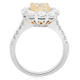 Roman & Jules Two Tone 18k Gold Halo Engagement Ring - KR2439WY-18K-2 photo 2