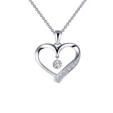 Lafonn Open Heart Pendant Necklace - P0221CLP20 photo