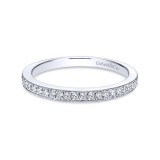 Gabriel & Co. 14k White Gold Contemporary Anniversary Wedding Band - WB10694W44JJ photo