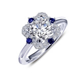 Lafonn Art Deco Inspired Engagement Ring - R0227CSP05 photo