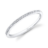 Shy Creation 14k White Gold Diamond Womens Band - SC55002542 photo