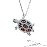 Lafonn Whimsical Sea Turtle Necklace - N0156CCT22 photo