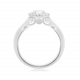 Roman & Jules 14k White Gold Single Halo White Engagement Ring - ur1741-ih photo 3