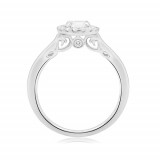 Roman & Jules 14k White Gold Single Halo White Engagement Ring - ur1741-ih photo 3