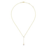 Gabriel & Co. 14k Yellow Gold Grace Pearl & Diamond Necklace - NK5963Y45PL photo 2