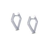 Lafonn Dainty Huggie Hoop Earrings - E0349CLP00 photo