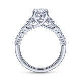 Gabriel & Co. 14k White Gold Contemporary Straight Engagement Ring - ER11757O6W44JJ photo 2