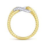 Gabriel & Co. 14k Two Tone Gold Hampton Diamond Ring - LR51318M45JJ photo 2