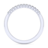 Gabriel & Co. 14k White Gold Contemporary Diamond Wedding Band - WB11755R8W44JJ photo 2