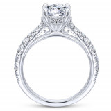 Gabriel & Co. 14k White Gold Contemporary Straight Engagement Ring - ER12292R4W44JJ photo 2