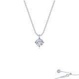 Lafonn Platinum Solitaire Necklace - N0262CLP20 photo