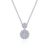 Gabriel & Co. 14k White Gold Lusso Diamond Necklace - NK5831W45JJ photo