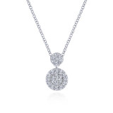 Gabriel & Co. 14k White Gold Lusso Diamond Necklace - NK5831W45JJ photo