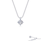 Lafonn Platinum Solitaire Necklace - N0265CLP20 photo