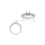 Roman & Jules 14k White Gold Straight Engagement Ring - KR2507W photo 3