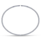 Gabriel & Co. 14k White Gold Bujukan Diamond Bangle Bracelet - BG4216-65W45JJ photo 3