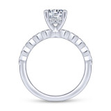 Gabriel & Co. 14k White Gold Victorian Straight Engagement Ring - ER14429R4W44JJ photo 2