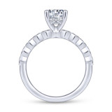 Gabriel & Co. 14k White Gold Victorian Straight Engagement Ring - ER14429R4W44JJ photo 2