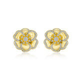 Lafonn Mixed-Color Flower Stud Earrings - E0470CLT00 photo