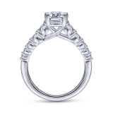 Gabriel & Co. 14k White Gold Contemporary Straight Engagement Ring - ER11757E6W44JJ photo 2
