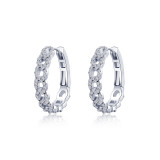 Lafonn Platinum Interlocking Circles Earrings - E0541CLP00 photo