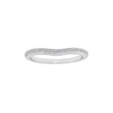 Roman & Jules 14k White Gold Curved Wedding Band - KR1725W-WB photo