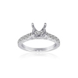 Roman & Jules 14k White Gold Straight Engagement Ring - KR2010W-ER-1 photo 2