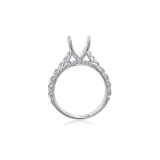 Roman & Jules 14k White Gold Straight Engagement Ring - KR2010W-ER-1 photo