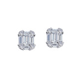 Lafonn Baguette Stud Earrings - E0441CLP00 photo