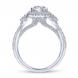 Gabriel & Co. 14k White Gold Entwined 3 Stone Engagement Ring - ER12770R4W44JJ photo 2