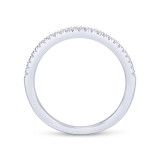 Gabriel & Co. 14k White Gold Contemporary Anniversary Wedding Band - WB12671S3W44JJ photo 2
