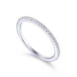 Gabriel & Co. 14k White Gold Contemporary Anniversary Wedding Band - WB12671S3W44JJ photo 3