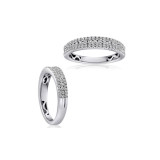 Roman & Jules 14k White Gold Anniversary Wedding Band - KR2353W-WB photo 3