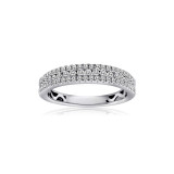 Roman & Jules 14k White Gold Anniversary Wedding Band - KR2353W-WB photo