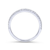 Gabriel & Co. 14k White Gold Contemporary Anniversary Wedding Band - WB7252W44JJ photo 2